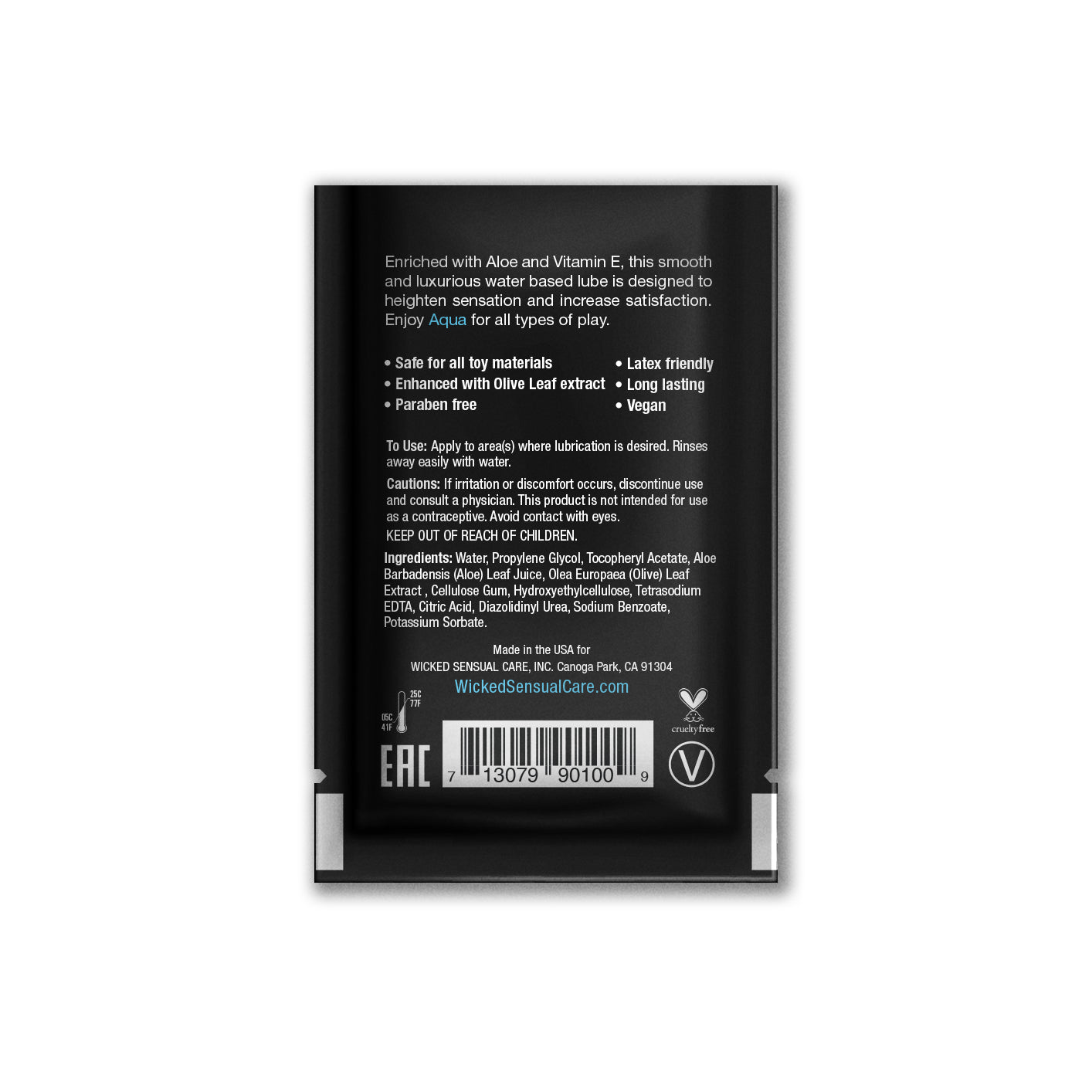 Wicked - Aqua Lube Sachet