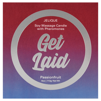 MOOD CANDLES Get Laid - Pheromone Massage Candle Passion Fruit 4oz | 113g
