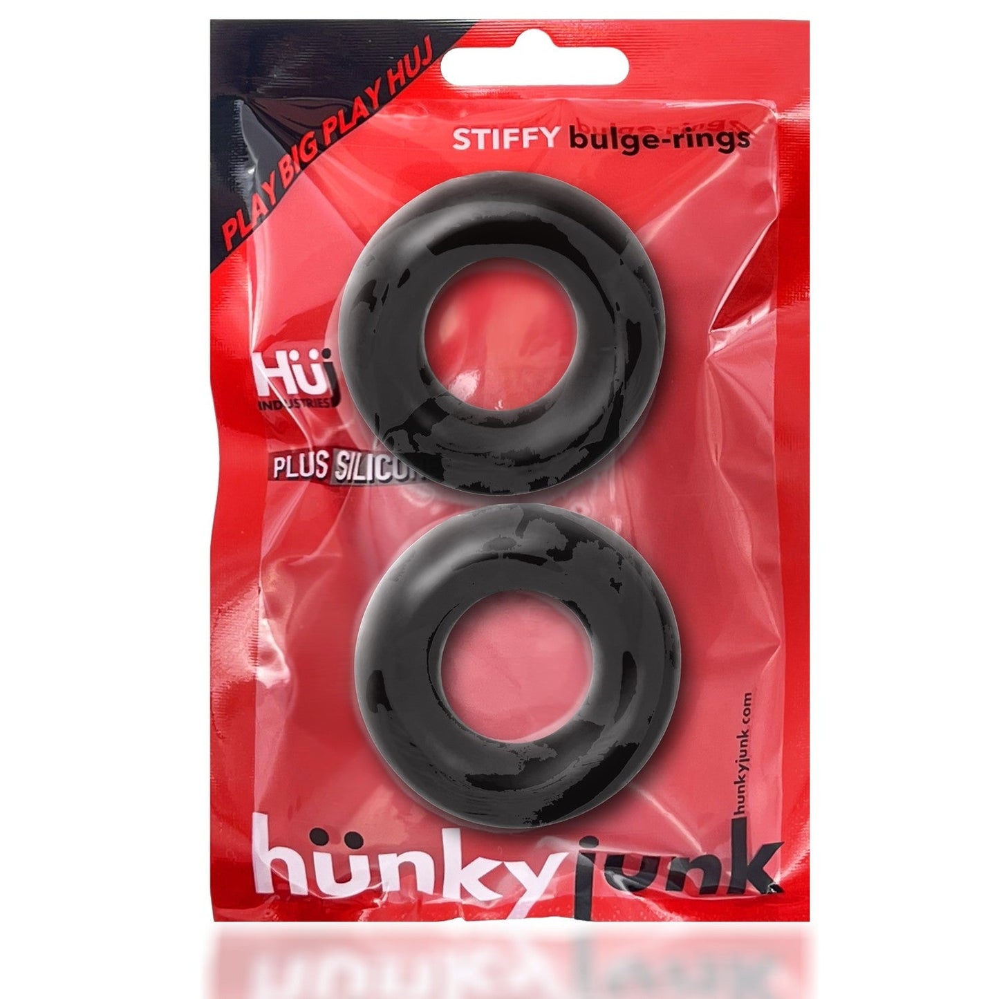 Hunkyjunk STIFFY 2-pack bulge cockrings - TAR ICE