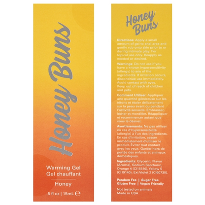 HONEY BUNS Warming Arousal Gel Honey .5oz | 15mL