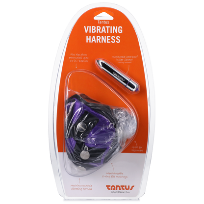 TS8686 - Tantus Velvet Vibrating Harness Lilac