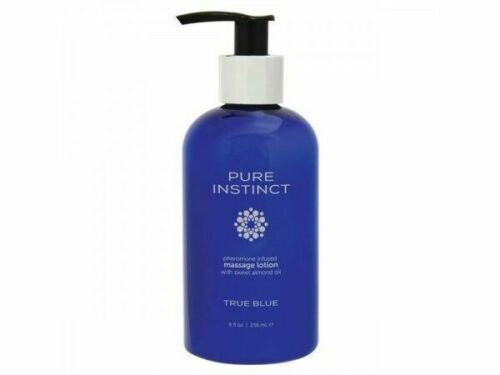 PURE INSTINCT Pheromone Massage & Body Lotion True Blue 8oz | 236mL