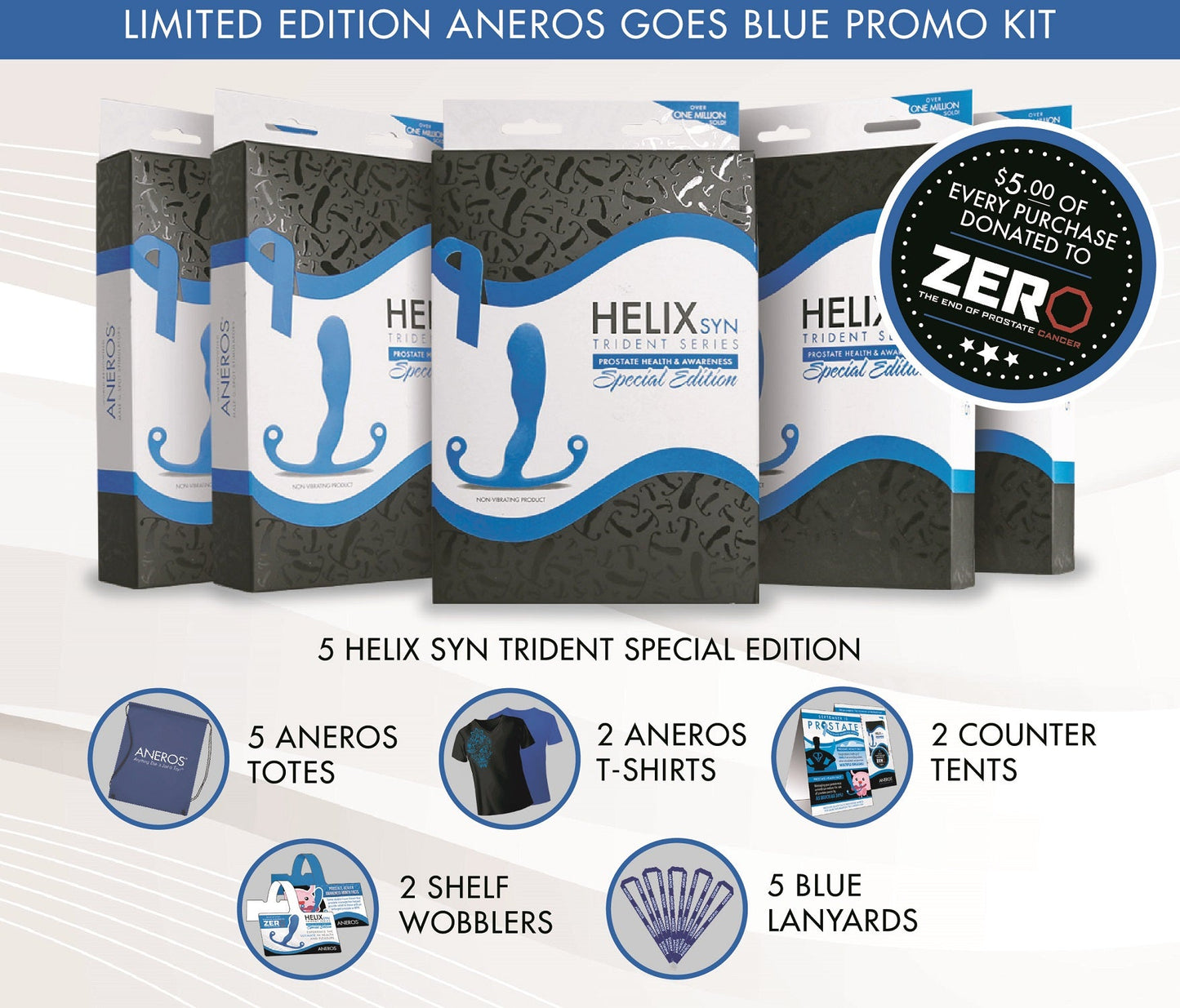 Aneros Blue Helix Syn Trident Kit