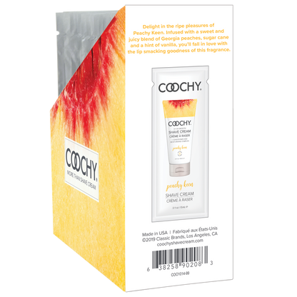 Coochy Shave Peachy Keen foil 15ml Display 24pc
