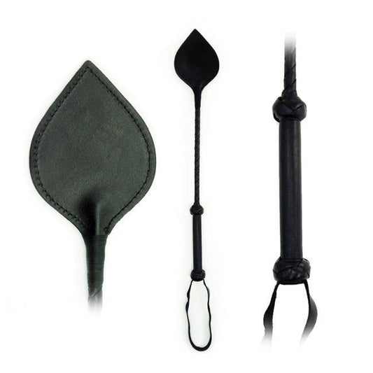 Fetissimo Riding Crop Spade Leather 18in