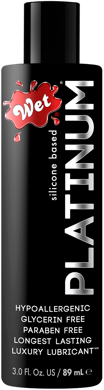 WET® Platinum® Silicone Lubricant 3 Fl. oz./89mL