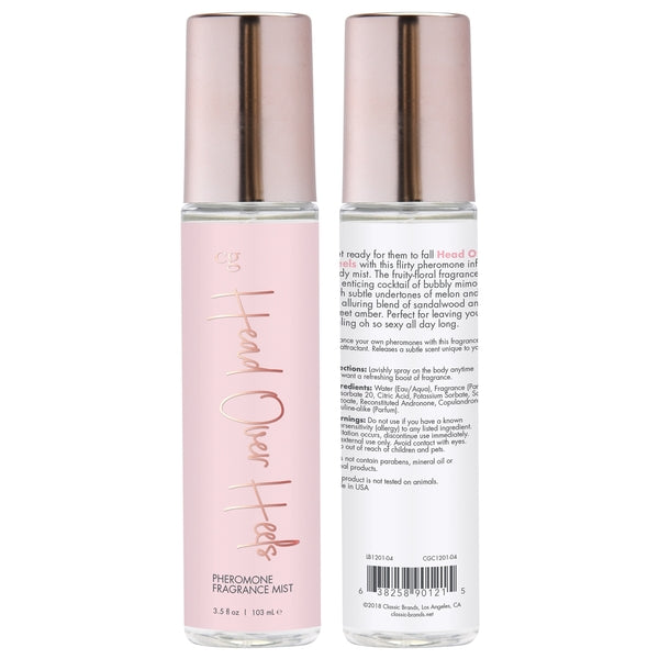 CG HEAD OVER HEELS Fragrance Body Mist with Pheromones - Fruity - Floral 3.5oz | 103mL