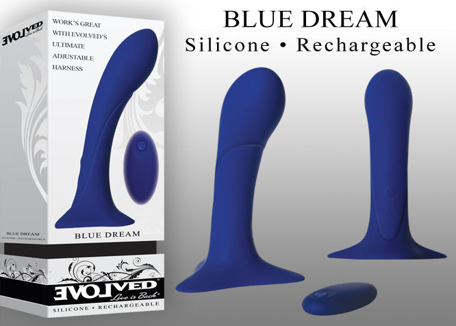 Evolved Novelties Blue Dream Dildo with Remote Control