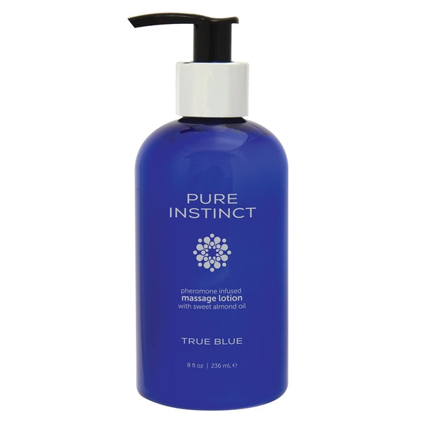 PURE INSTINCT Pheromone Massage & Body Lotion True Blue 8oz | 236mL