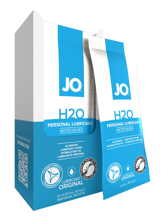JO H2O Foil Display Box - Original - Lubricant 0.34 floz / 10 mL