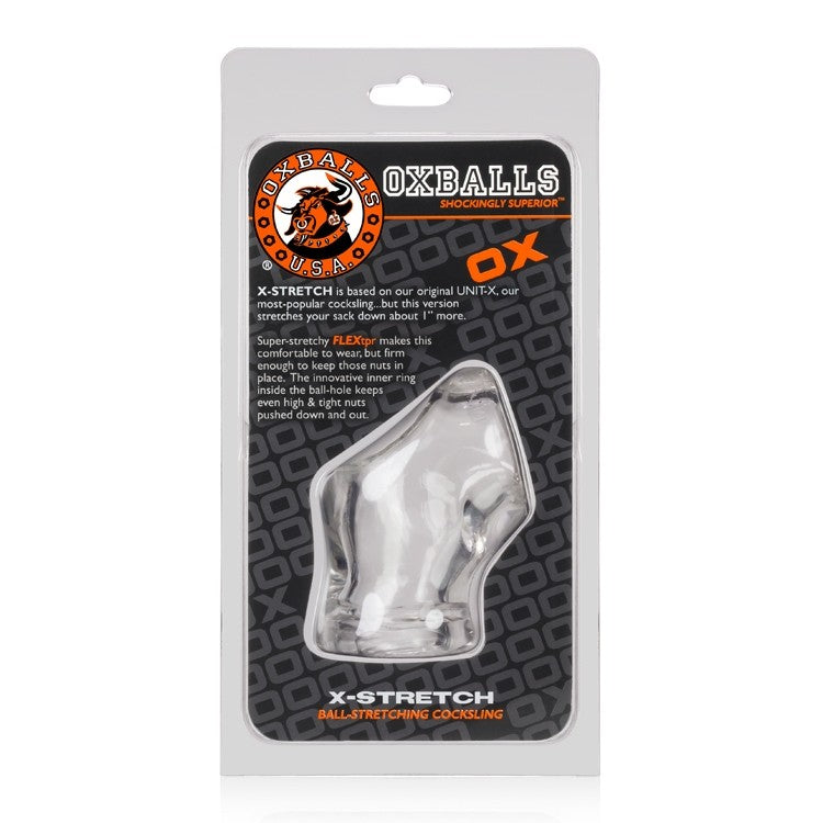 Oxballs UNIT-X STRETCH, cocksling & ballstretcher - CLEAR